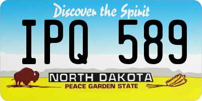 ND license plate IPQ589