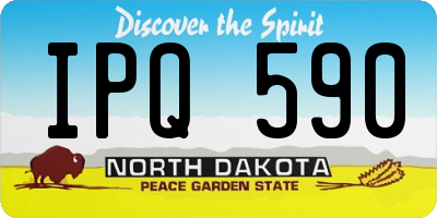 ND license plate IPQ590