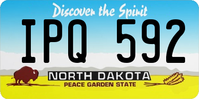 ND license plate IPQ592
