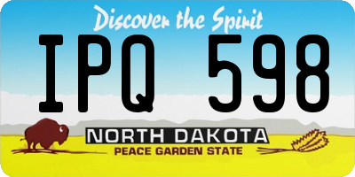 ND license plate IPQ598