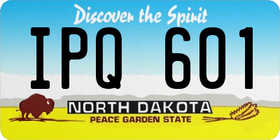 ND license plate IPQ601