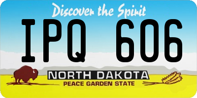 ND license plate IPQ606