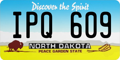 ND license plate IPQ609