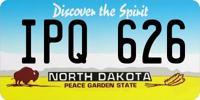 ND license plate IPQ626