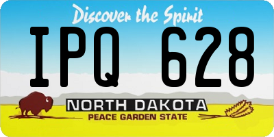 ND license plate IPQ628