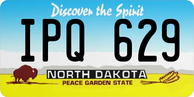 ND license plate IPQ629
