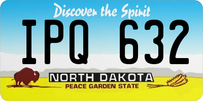 ND license plate IPQ632