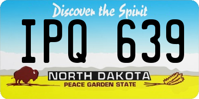 ND license plate IPQ639