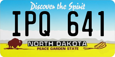 ND license plate IPQ641