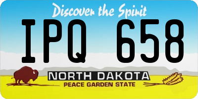 ND license plate IPQ658