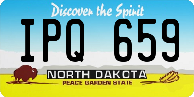 ND license plate IPQ659