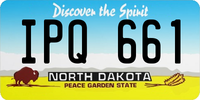 ND license plate IPQ661