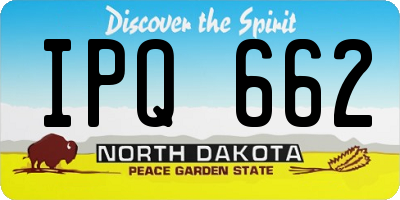 ND license plate IPQ662