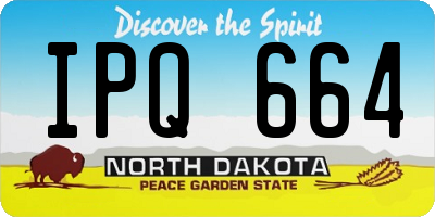 ND license plate IPQ664