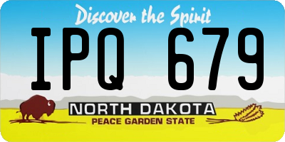 ND license plate IPQ679