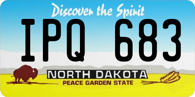 ND license plate IPQ683