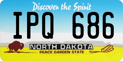 ND license plate IPQ686