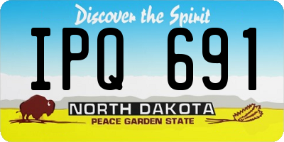 ND license plate IPQ691