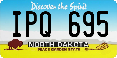 ND license plate IPQ695