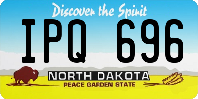 ND license plate IPQ696