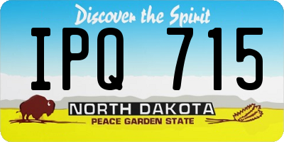 ND license plate IPQ715