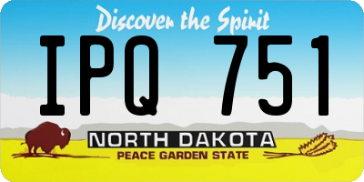 ND license plate IPQ751