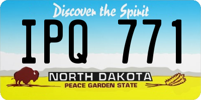 ND license plate IPQ771