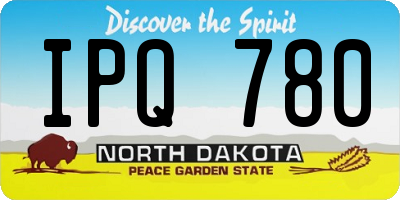 ND license plate IPQ780