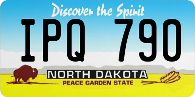 ND license plate IPQ790