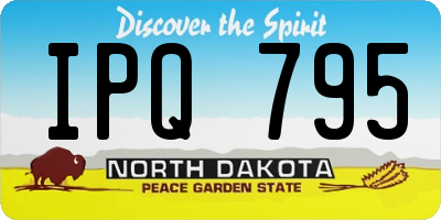 ND license plate IPQ795