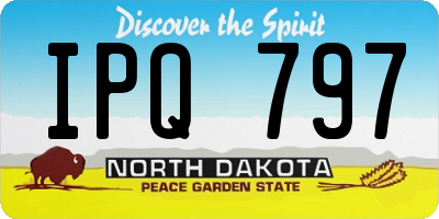 ND license plate IPQ797