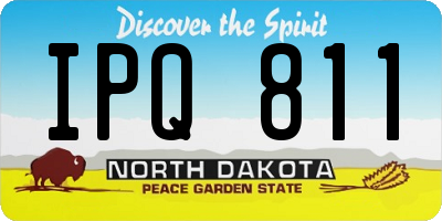 ND license plate IPQ811