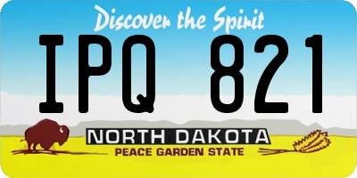 ND license plate IPQ821