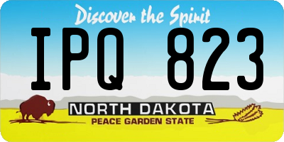 ND license plate IPQ823