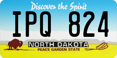 ND license plate IPQ824