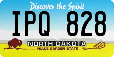 ND license plate IPQ828