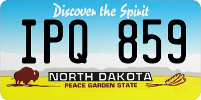 ND license plate IPQ859
