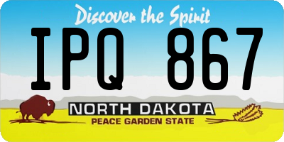 ND license plate IPQ867
