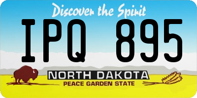 ND license plate IPQ895