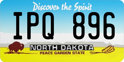ND license plate IPQ896