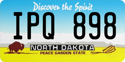 ND license plate IPQ898