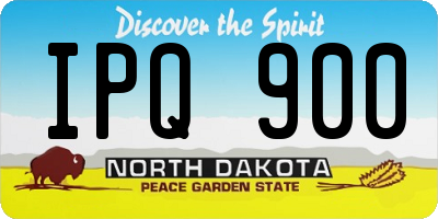 ND license plate IPQ900