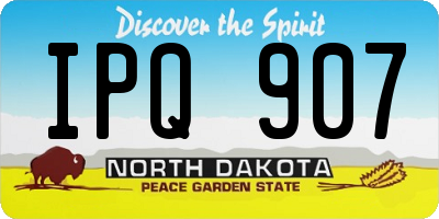 ND license plate IPQ907