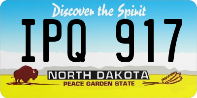 ND license plate IPQ917