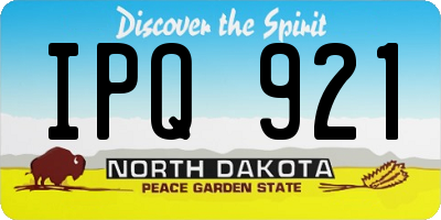 ND license plate IPQ921