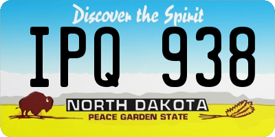 ND license plate IPQ938
