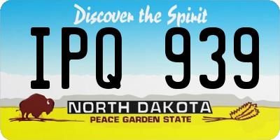 ND license plate IPQ939