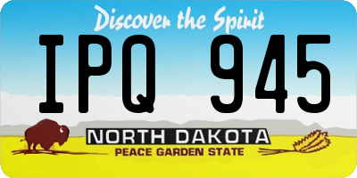 ND license plate IPQ945