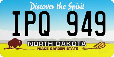 ND license plate IPQ949