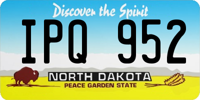 ND license plate IPQ952